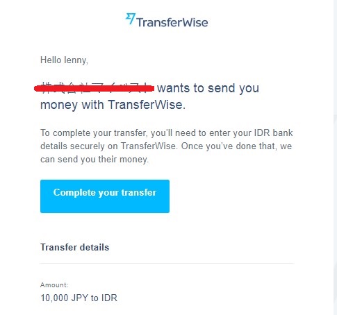 transferwise kirim duit ke Luar negeri
