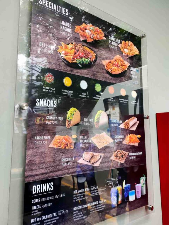 harga taco bell