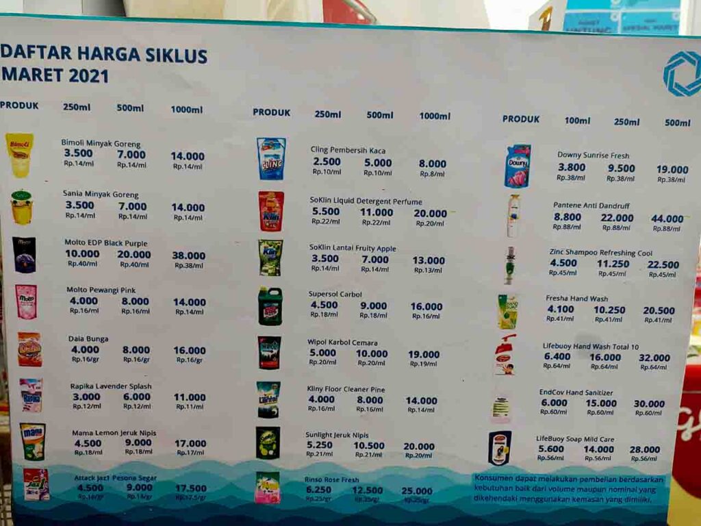 harga refill sabun